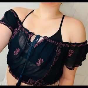 Free People Off the Shoulder Top